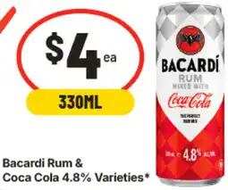 IGA Bacardi Rum & Coca Cola offer