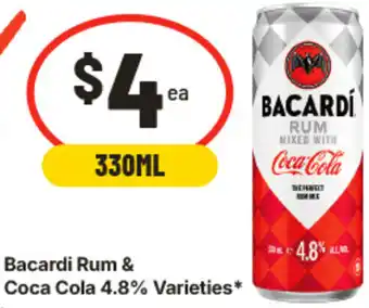 Bacardi Rum & Coca Cola