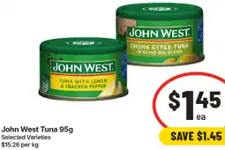 IGA John West Tuna offer