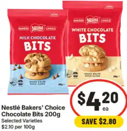 IGA Nestlé Bakers' Choice Chocolate Bits offer