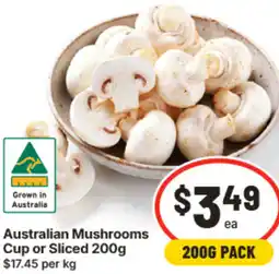 IGA Australian Mushrooms Cup or Sliced offer