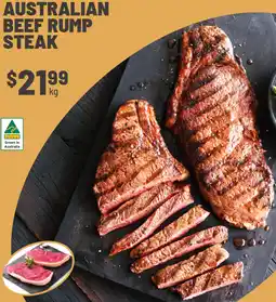 IGA Australian beef rump steak offer