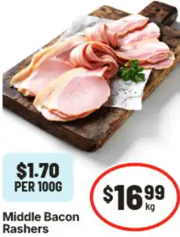 IGA Middle Bacon Rashers offer