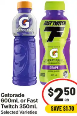 IGA Gatorade or Fast Twitch offer