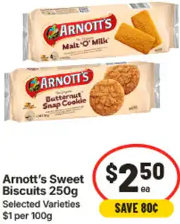 IGA Arnott's Sweet Biscuits offer