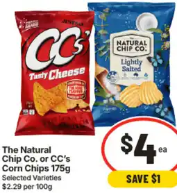 IGA The Natural Chip Co. or CC's Corn Chips offer