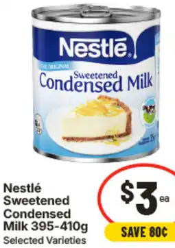 IGA Nestlé Sweetened Condensed Milk offer