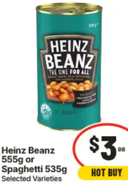 IGA Heinz Beanz or Spaghetti offer