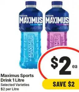 IGA Maximus Sports Drink offer