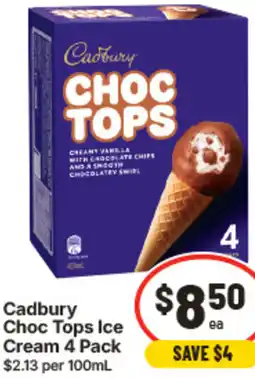 IGA Cadbury Choc Tops Ice Cream offer