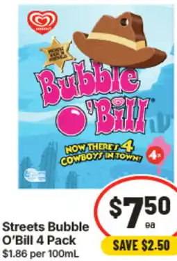 IGA Streets Bubble O'Bill offer