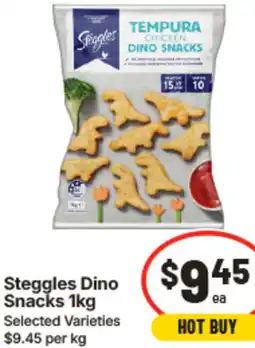 IGA Steggles Dino Snacks offer