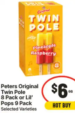IGA Peters Original Twin Pole or Lil' Pops offer