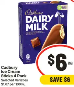 IGA Cadbury Ice Cream Sticks offer
