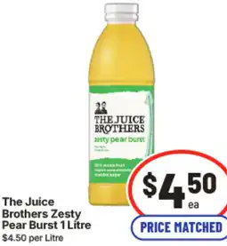 IGA The Juice Brothers Zesty Pear Burst offer