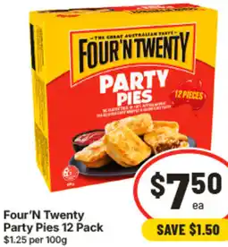 IGA Four'N Twenty Party Pies offer
