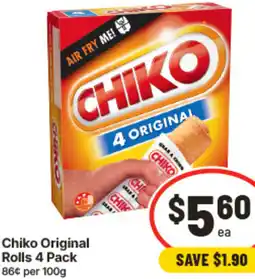 IGA Chiko Original Rolls offer