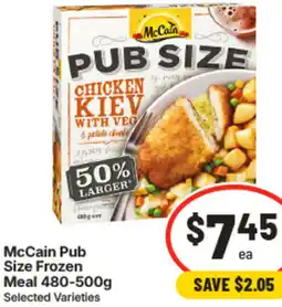 IGA McCain Pub Size Frozen Meal offer