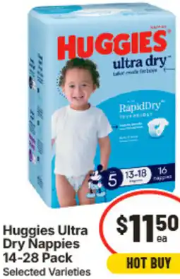 IGA Huggies Ultra Dry Nappies offer