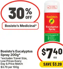 IGA Bosisto's Eucalyptus Spray offer