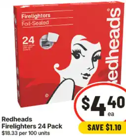 IGA Redheads Firelighters offer