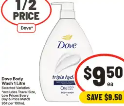 IGA Dove Body Wash offer
