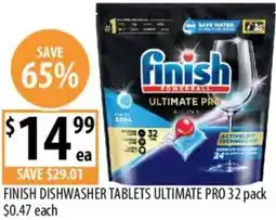 Supabarn Finish dishwasher tablets ultimate pro offer