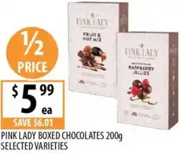 Supabarn Pink lady boxed chocolates offer