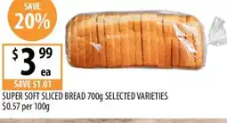 Supabarn Super soft sliced bread offer
