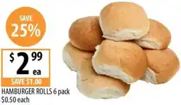 Supabarn Hamburger rolls offer