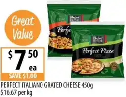 Supabarn Perfect italiano grated cheese offer