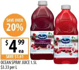 Supabarn Ocean spray juice offer