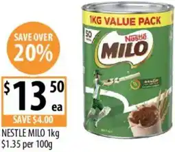 Supabarn Nestle milo offer
