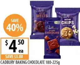 Supabarn Cadbury baking chocolate offer