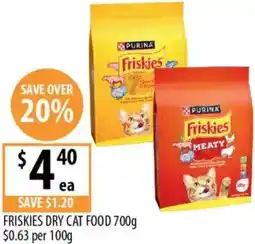 Supabarn Friskies dry cat food offer