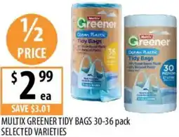 Supabarn Multix greener tidy bags offer