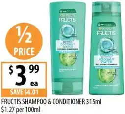 Supabarn Fructis shampoo & conditioner offer