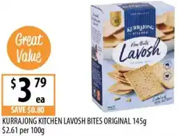 Supabarn Kurrajong kitchen lavosh bites original offer