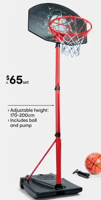 Kmart Adjustable basketball stand offer