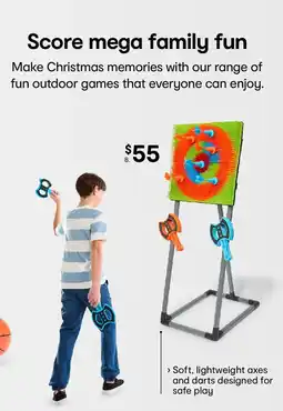 Kmart Axe throwing game offer