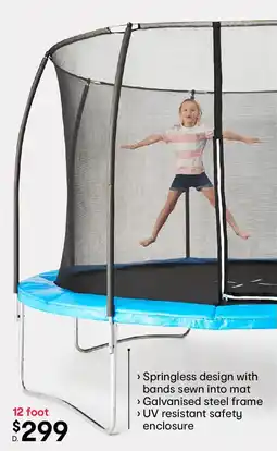 Kmart 12 foot springless trampoline offer