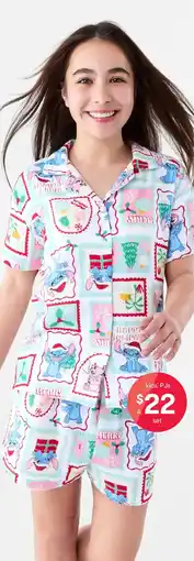 Kmart Kids' license lilo & stitch double cloth pj offer