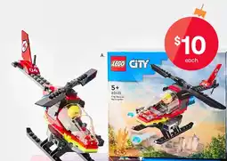 Kmart Lego city fire rescue helicopter offer