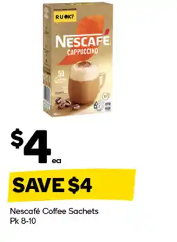 Woolworths Nescafé coffee sachets offer