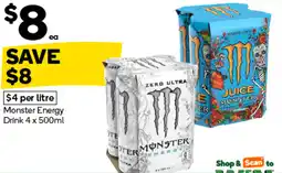 Woolworths Monster Energy Drink offer