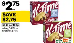 Woolworths Kellogg's k-time twists offer