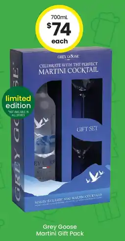 The Bottle O Grey Goose Martini Gift Pack offer
