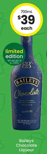 The Bottle O Baileys Chocolate Liqueur offer