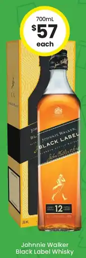 The Bottle O Johnnie Walker Black Label Whisky offer