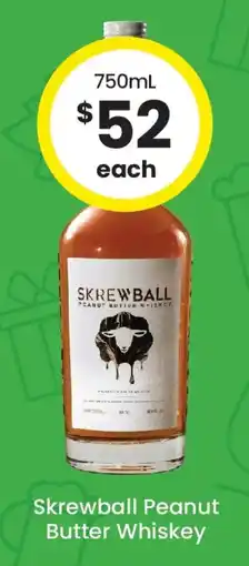 The Bottle O Skrewball Peanut Butter Whiskey offer